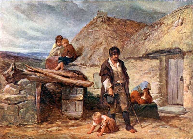 İrlandalı Tahliye by Frederick (after) Goodall