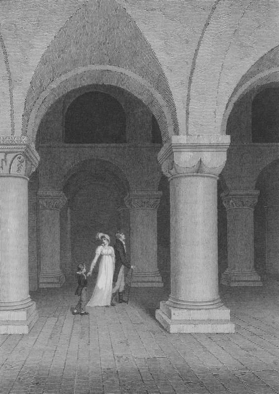 Kuledeki Şapel, şimdi Kayıt Ofisi, Londra olarak adlandırılıyor (gravür) by Frederick (after) Nash