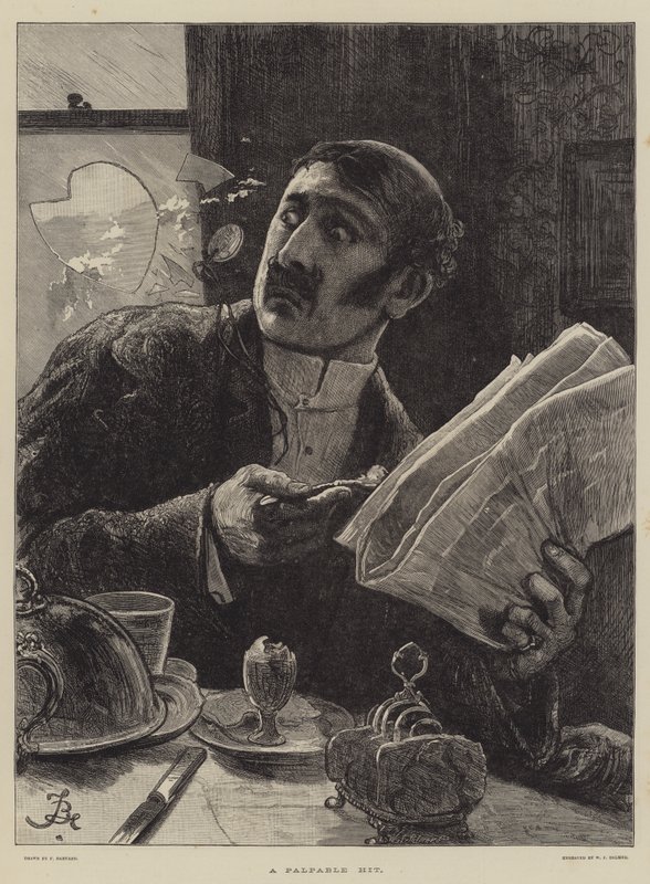 elle tutulur bir vuruş by Frederick Barnard
