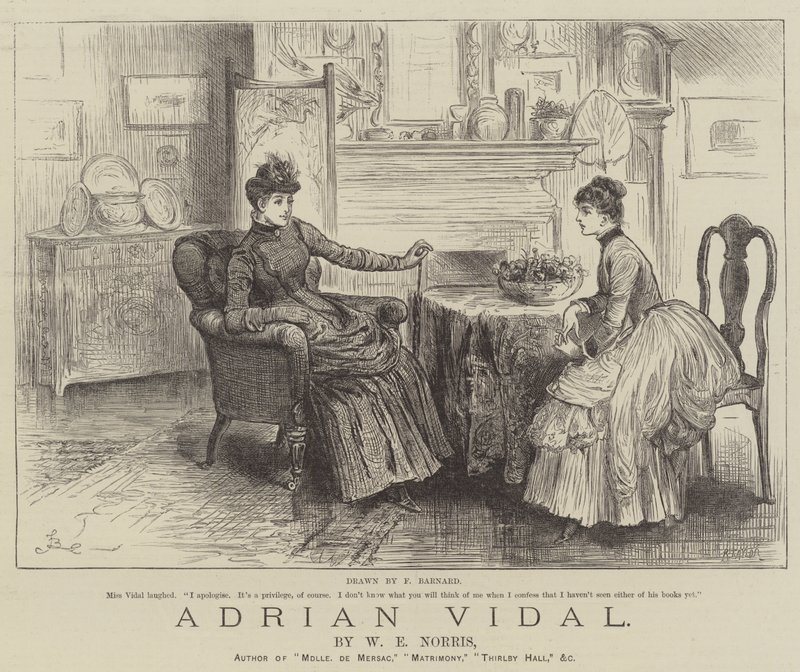 Adrian Vidal, WE Norris by Frederick Barnard
