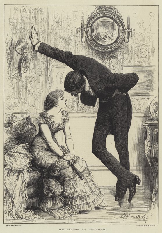 ಅವನು ಟರ್ಕಿಯನ್ನು ವಶಪಡಿಸಿಕೊಳ್ಳಲು ನಿಲ್ಲುತ್ತಾನೆ by Frederick Barnard
