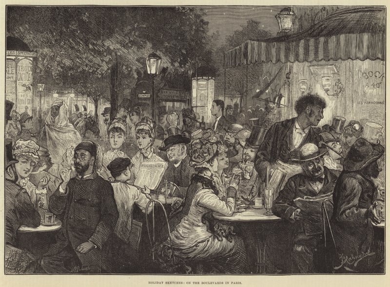 Paris Bulvarlarında Tatil Skeçleri by Frederick Barnard