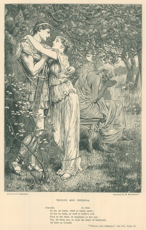 Troilus ve Cressida için İllüstrasyon by Frederick Barnard