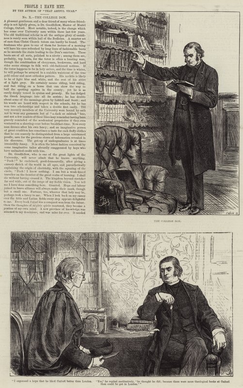 Tanıştığım İnsanlar, College Don by Frederick Barnard