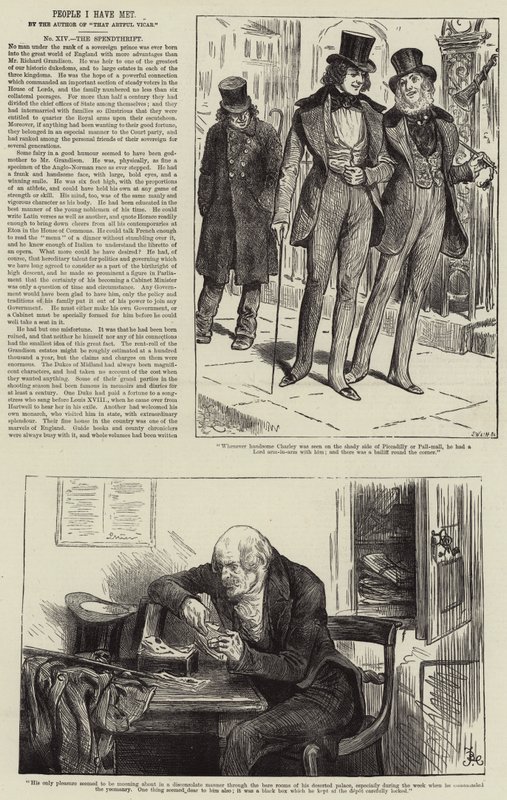Tanıştığım İnsanlar, Spendthrift by Frederick Barnard