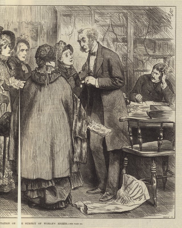 Genel Seçim, Kadın Hakları Konulu Heyet by Frederick Barnard