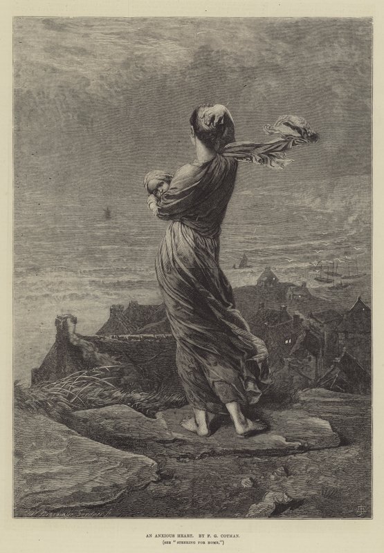 Endişeli Bir Kalp by Frederick George Cotman