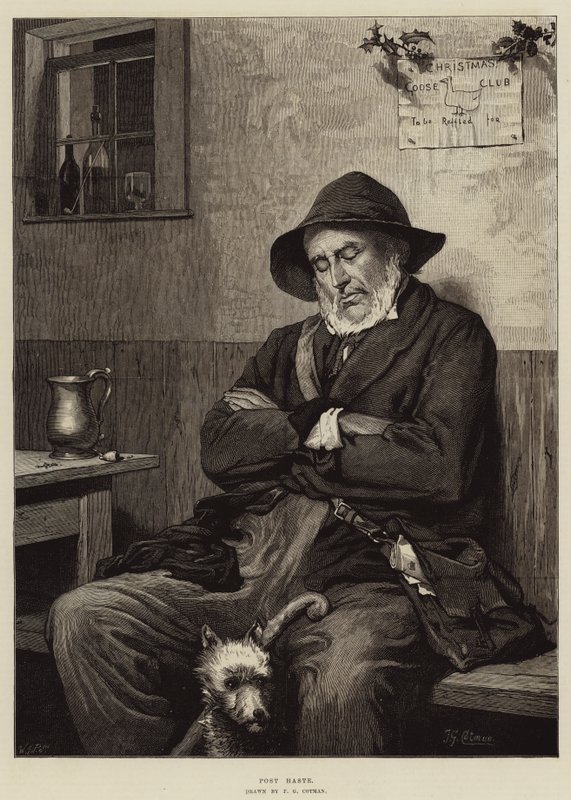 acele sonrası by Frederick George Cotman
