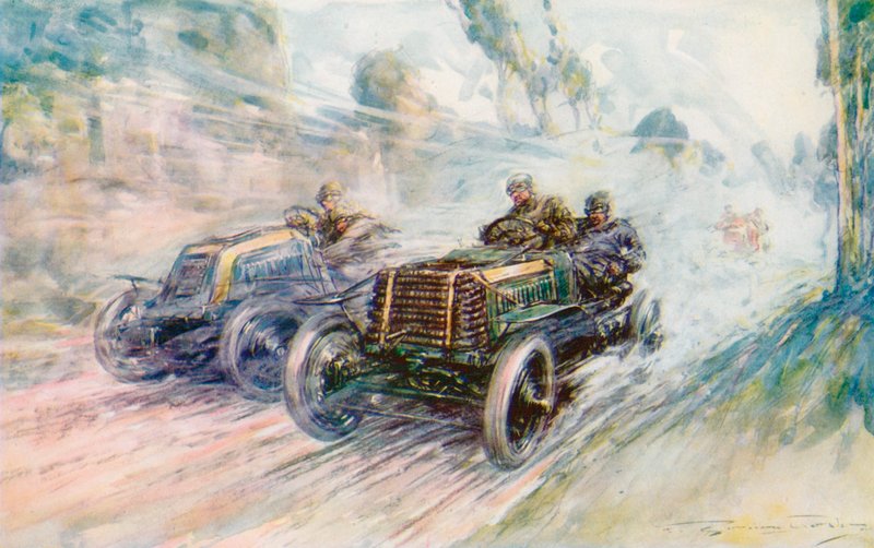 İngiliz sürücü Charles Jarrott, 1902 Circuit des Ardennes