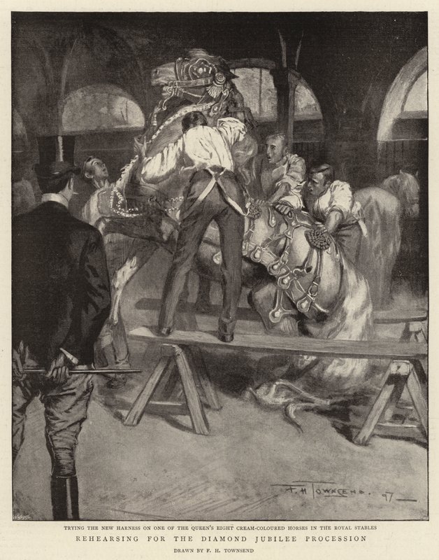 Elmas Jübile Alayı için prova by Frederick Henry Townsend