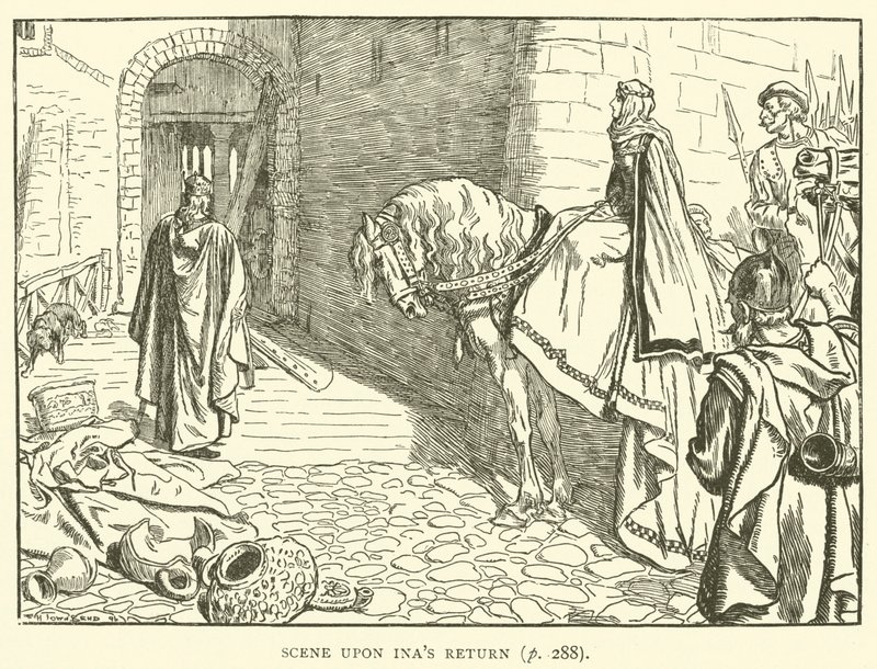 Inas dönüşünde sahne by Frederick Henry Townsend
