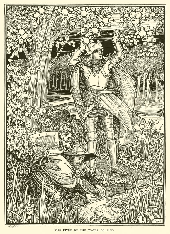 Hayat Suyu Nehri (gravür) by Frederick Hurten Rhead