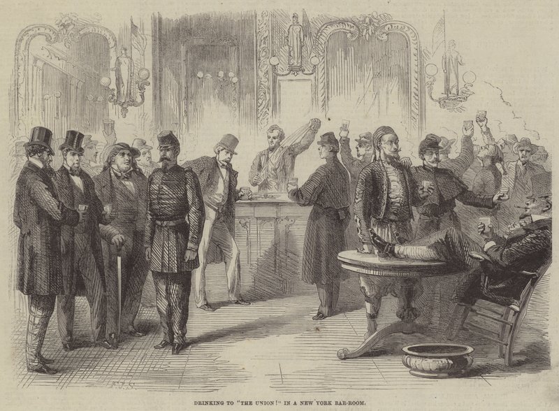 Birliğe İçmek! bir New York Bar Odasında by Frederick John Skill