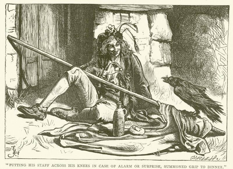Barnaby Rudge için İllüstrasyon by Frederick L. Bernard