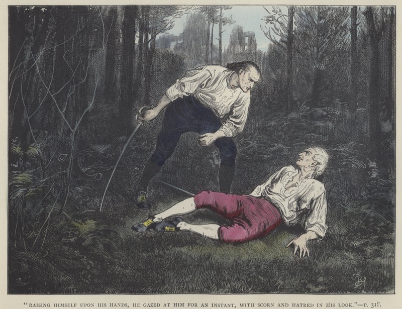 Barnaby Rudge için İllüstrasyon by Frederick L. Bernard