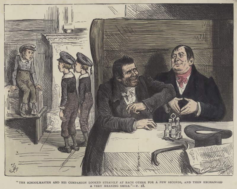 Nicholas Nickleby için İllüstrasyon by Frederick L. Bernard