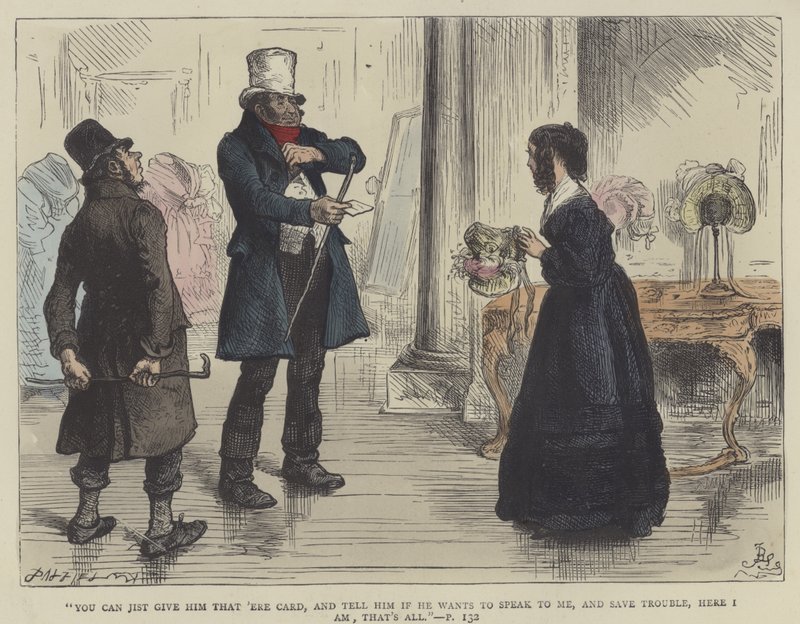 Nicholas Nickleby için İllüstrasyon by Frederick L. Bernard