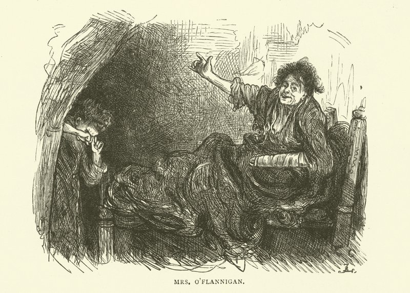 Bayan OFlannigan, oğlu hapse girdikten sonra içki içmeye zorlandı by Frederick L. Bernard