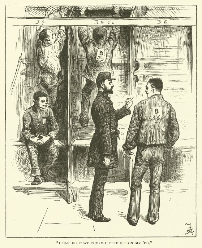 Bir koşu bandında mahkumlar by Frederick L. Bernard