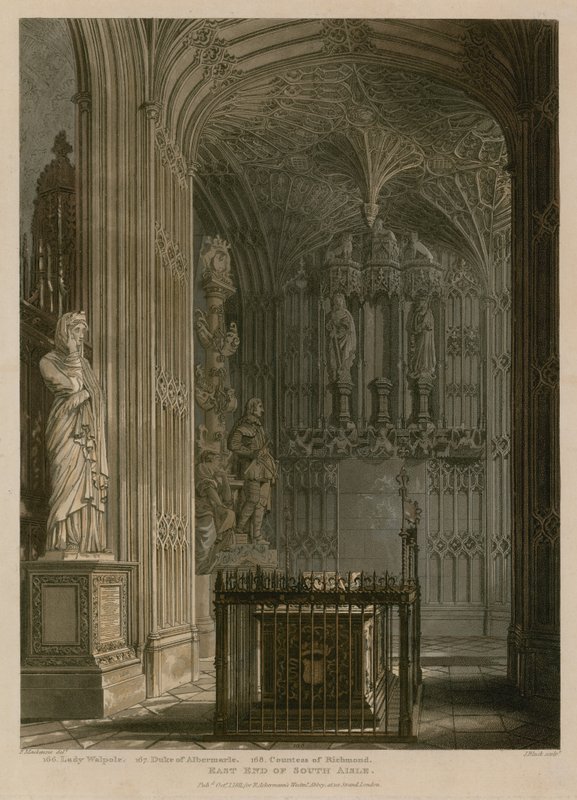 Güney Koridorun Doğu Yakası, Westminster Abbey, Londra by Frederick Mackenzie