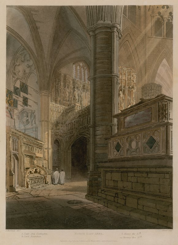 Kuzey Doğu Bölgesi, Westminster Abbey, Londra by Frederick Mackenzie