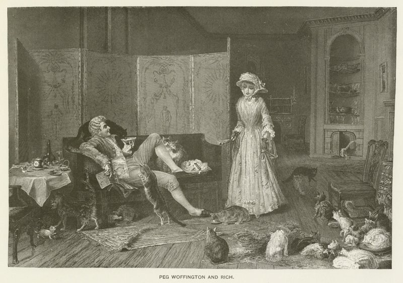 Peg Woffington ve Zengin by Frederick Smallfield