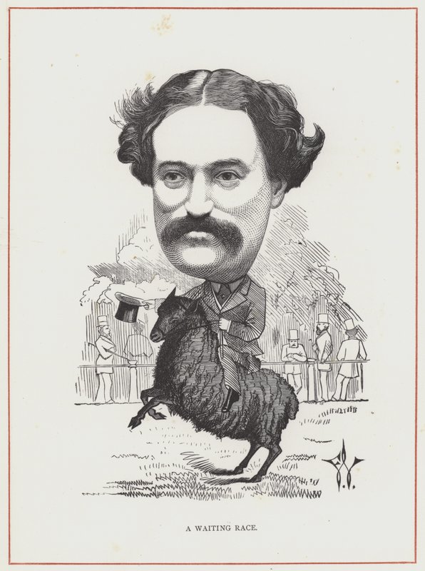 Edmund Yates by Frederick Waddy