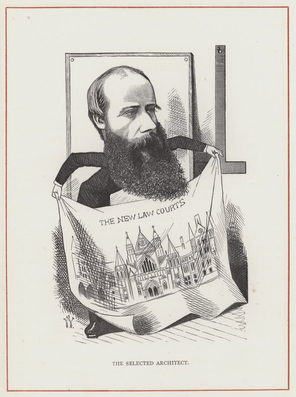 George Edmund Caddesi, Mimar, Yeni Hukuk Mahkemeleri by Frederick Waddy