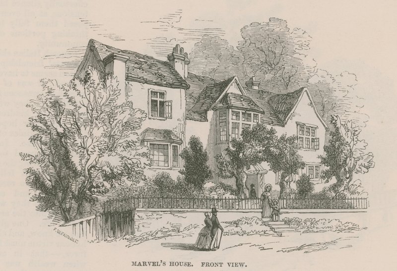 Andrew Marvel'in evi, Highgate, Londra by Frederick William Fairholt