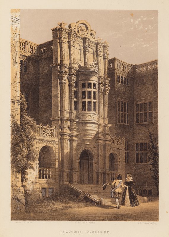 Bramshill, Hampshire (aquatint) by Frederick William Hulme