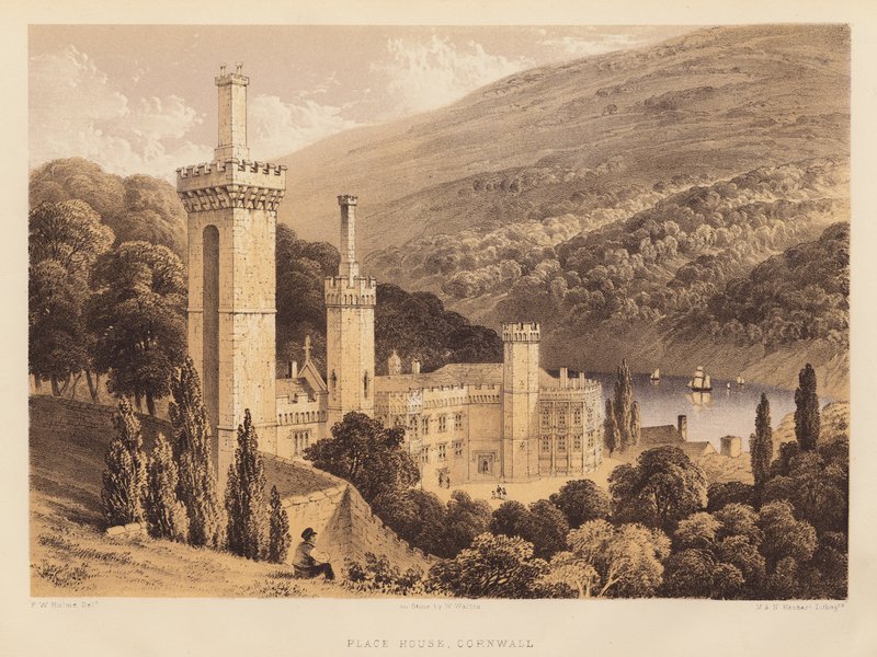 Yer Evi, Cornwall (aquatint) by Frederick William Hulme