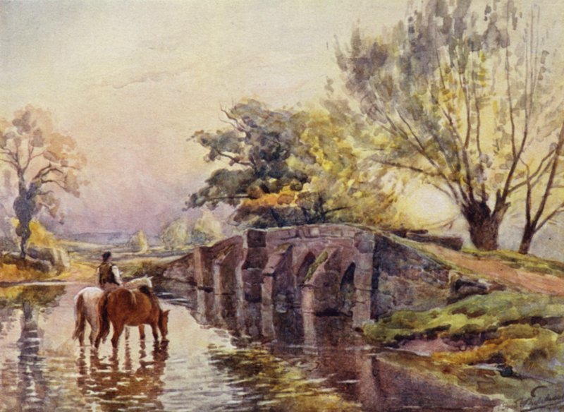 Hampton-in-Arden, Packhorse Köprüsü by Frederick William Newton Whitehead