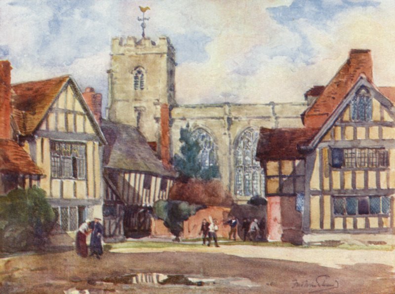 Stratford-on-Avon, Gramer Okulu by Frederick William Newton Whitehead