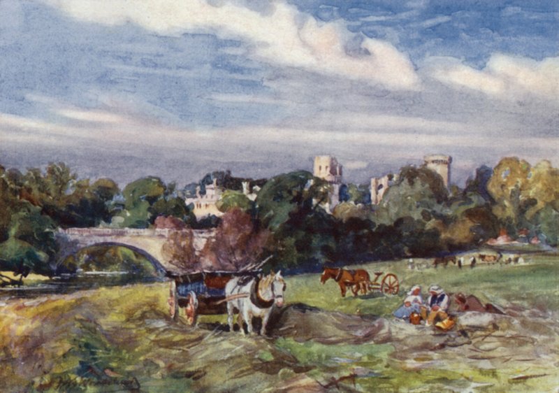 Köprüden Warwick Kalesi by Frederick William Newton Whitehead