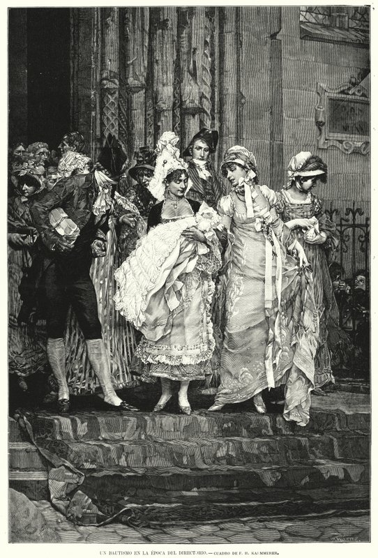 Rehber zamanında Vaftiz, Devrimci Fransa by Frederik Hendrik (after) Kaemmerer