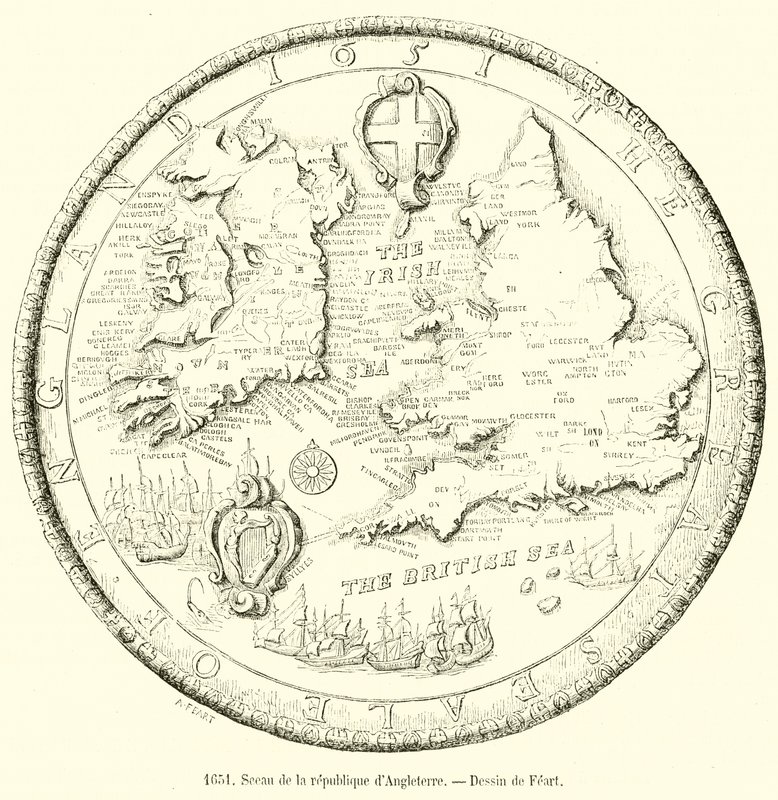 1651, İngiltere Cumhuriyeti Mührü by French School