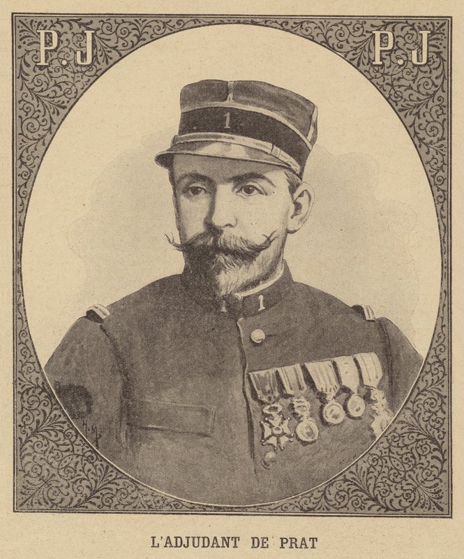 Adjudant de Prat, Jean-Baptiste Marchands'ın Afrika seferinin bir üyesi olan Fransız askeri by French School
