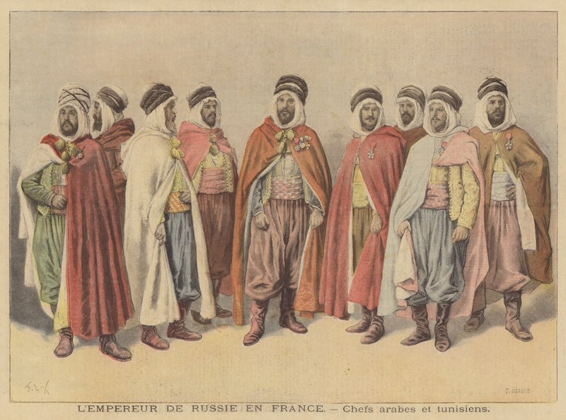 Arap ve Tunuslu şefler, Rusya Çarı II. Nicholas