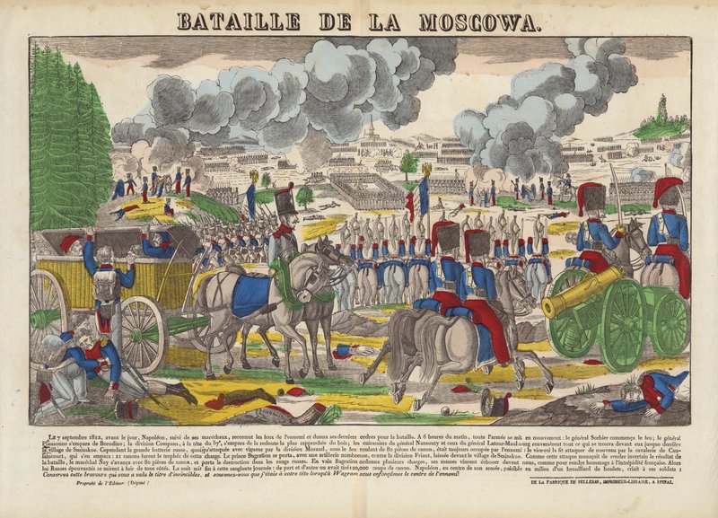 La Moscowa Savaşı by French School