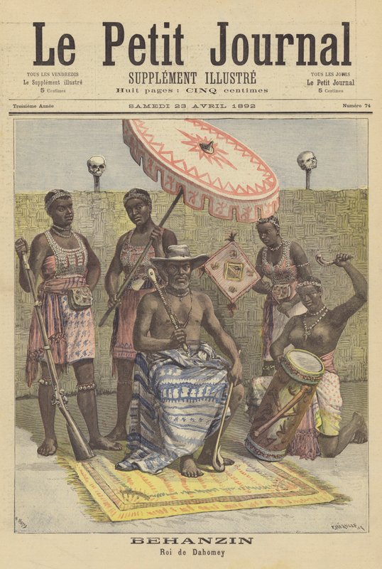 Behanzin, Dahomey Kralı by French School