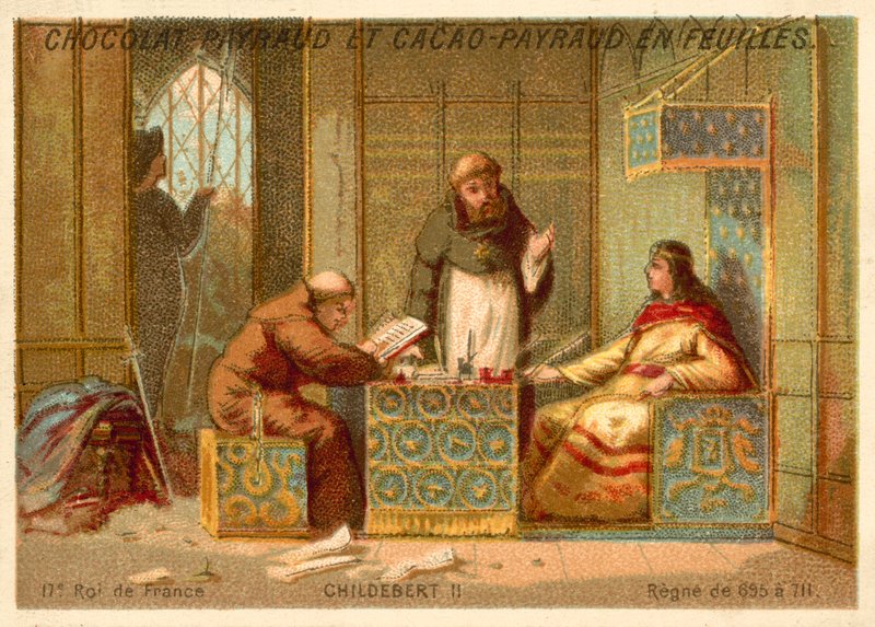 Childebert III, Frankların Kralı by French School