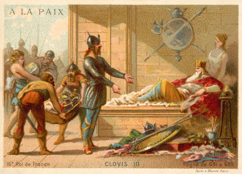 Clovis III, Frankların Kralı by French School