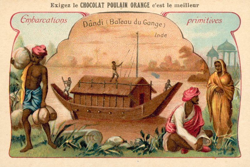 Dandi, Ganj nehri teknesi, Hindistan by French School