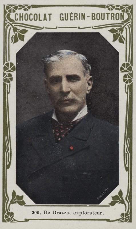 De Brazza, kaşif (renkli fotoğraf) by French School