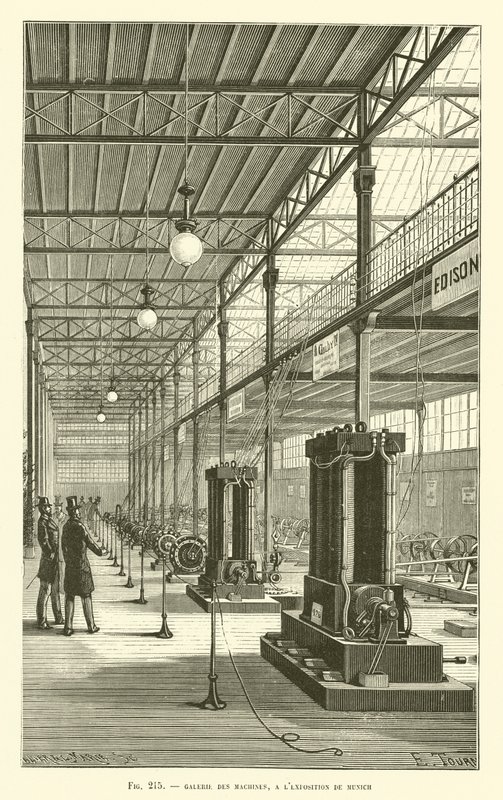 Galerie des Machines, Münih Sergisinde by French School