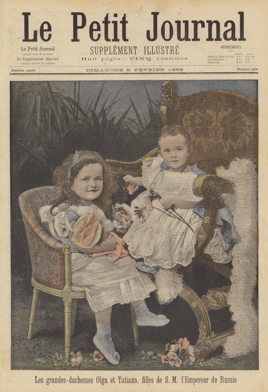 Büyük Düşes Olga ve Tatiana, Rusya Çarı II. Nicholas