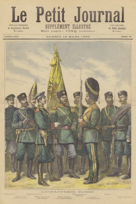 Rus ordusunun piyade by French School