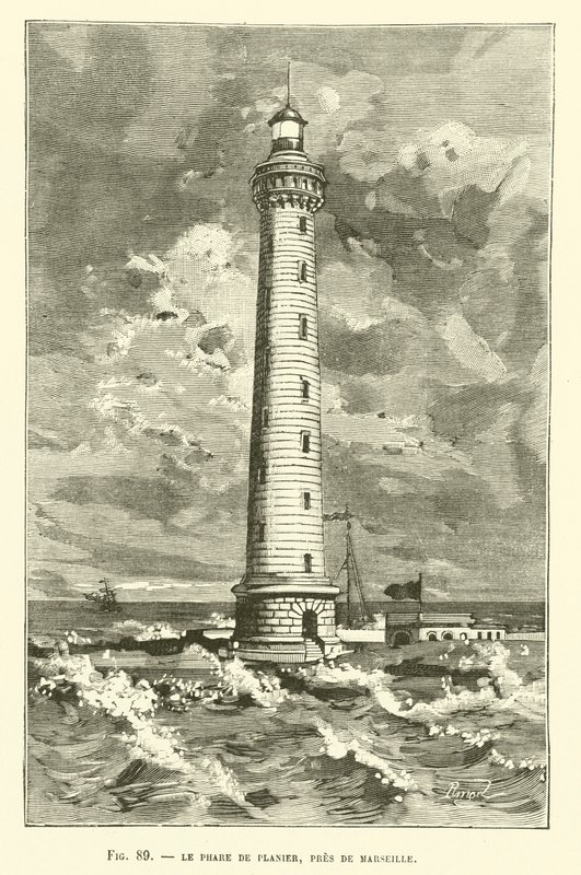 Marsilya yakınlarındaki Planier Deniz Feneri by French School
