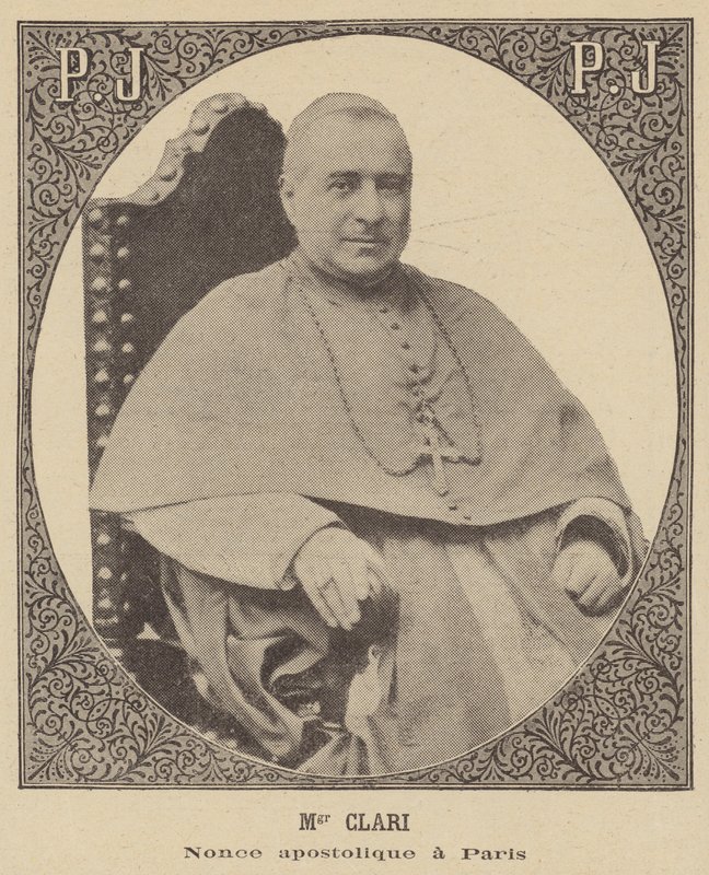 Monsenyör Clari, Papalık Nuncio Paris
