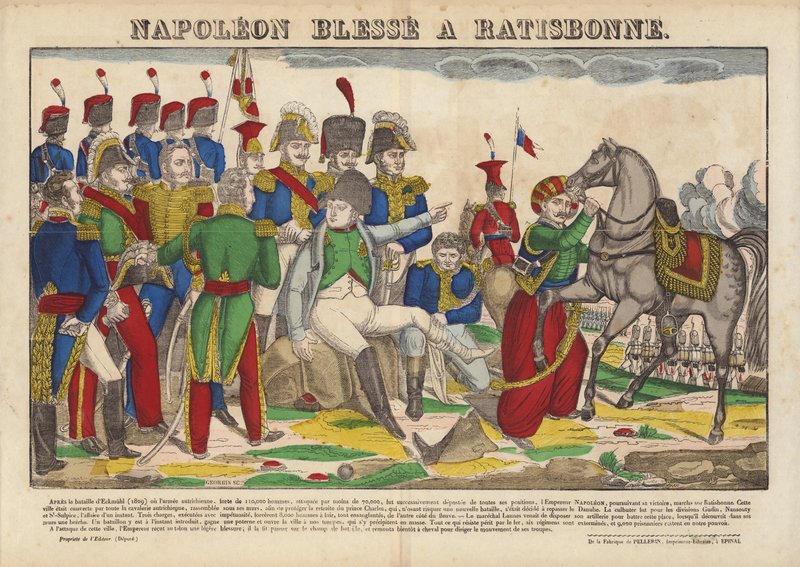 Napolyon Blessee A Ratisbonne by French School